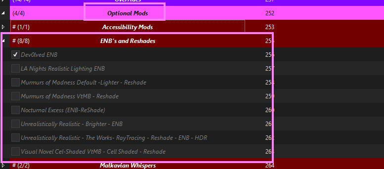 ENB and Reshade Location